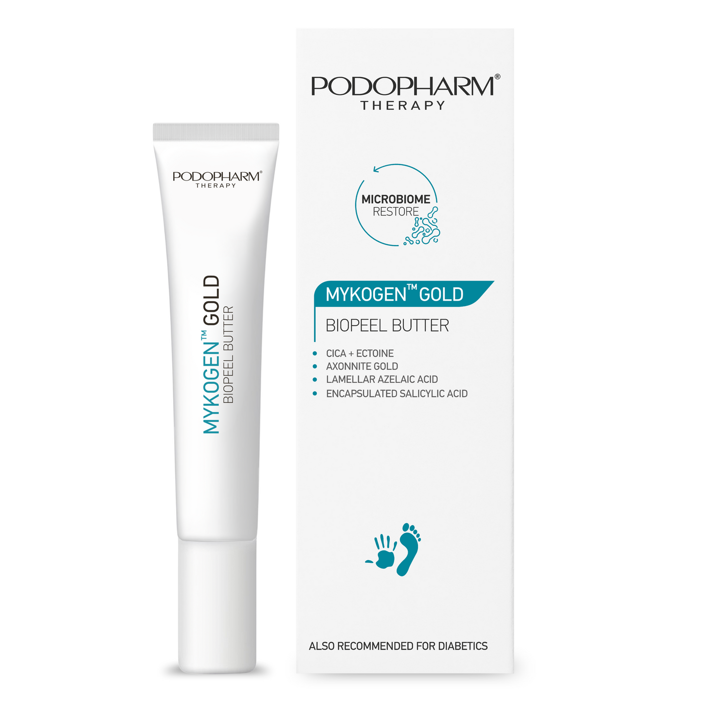 Podopharm Therapy Mykogen  Gold Bio- Enzymatic Exfoliating Butter 20ml Podopharm