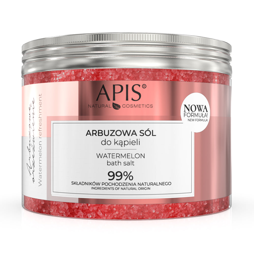 Apis Watermelon Bath Salt 99% Natural Ingredients 650g - Expiry-27/06/2026 Apis