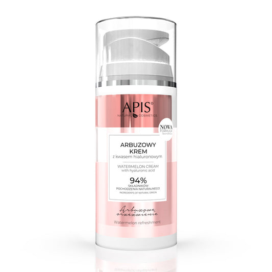 Apis Watermelon Cream with Hyaluronic Acid 94% Natural Ingredients 100ml Apis