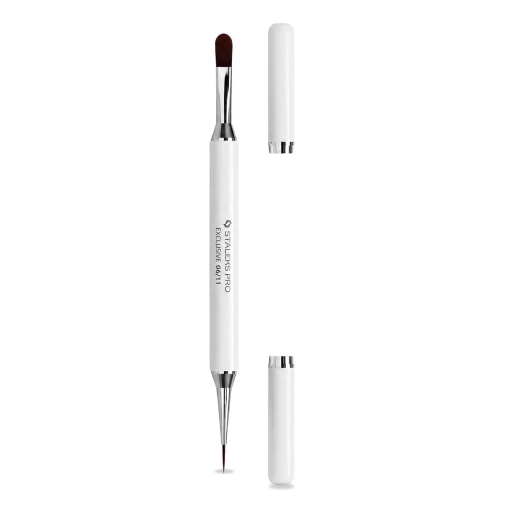 Staleks  Exclusive  06/11 Double-Sided Gel Brush 11mm / Liner 12mm Staleks