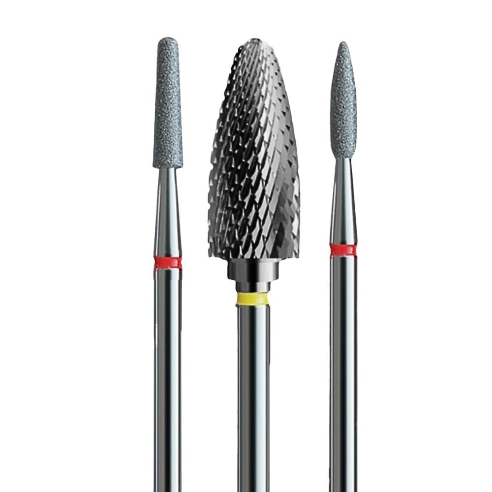 IQ Nails Soft Carbide and Diamond Nail Drill Bits for Beginners Stylists  3pcs IQ Nails