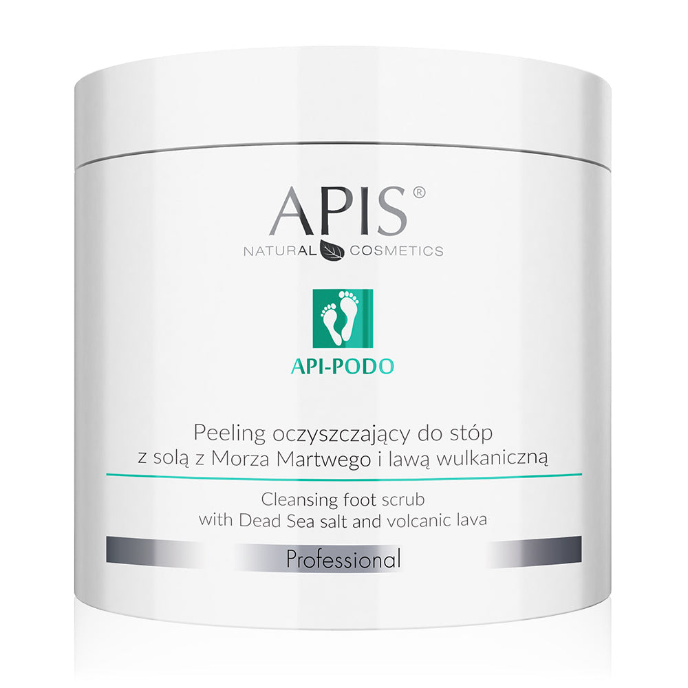 Apis Professional Api Podo Cleansing Foot Scrub with Dead Sea Salt and Volcanic Lava 700g Apis