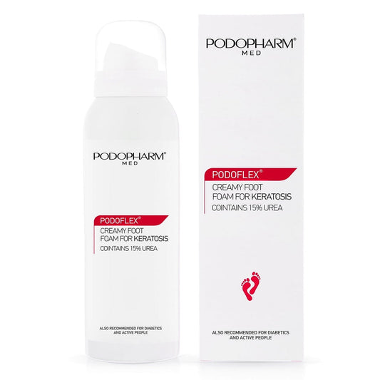 Podopharm Med Podoflex Foamy Foot Cream for Keratosis with 15% Urea 125ml Podopharm