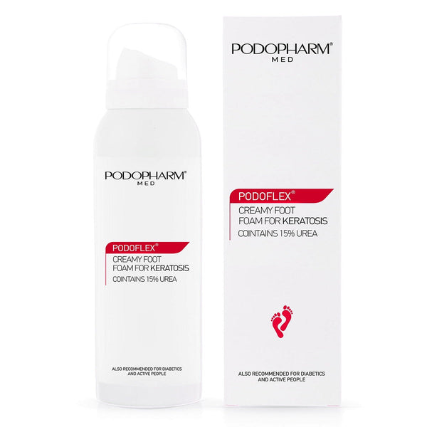 Podopharm Med Podoflex Foamy Foot Cream for Keratosis with 15% Urea 125ml Podopharm