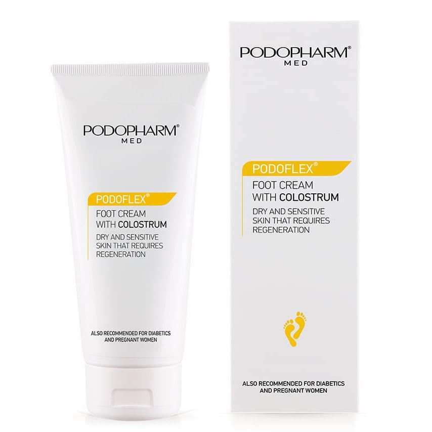 Podopharm Med Podoflex Foot Cream with Colostrum for Dry and Sensitive Skin that Requires Regeneration 75ml Podopharm