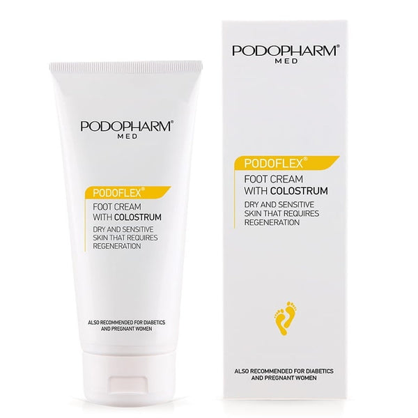 Podopharm Med Podoflex Foot Cream with Colostrum for Dry and Sensitive Skin that Requires Regeneration 75ml Podopharm