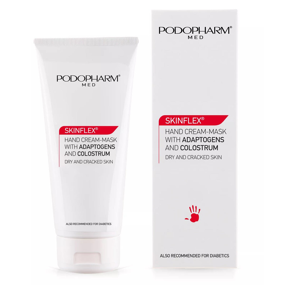 Podopharm Med Skinflex Hand Cream- Mask with Adaptogens and Colostrum for Dry and Cracked Skin 75ml Podopharm
