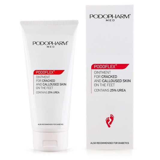 Podopharm Med Podoflex Ointment for Cracked and Calloused Skin on the Feet 25% Urea 100ml Podopharm