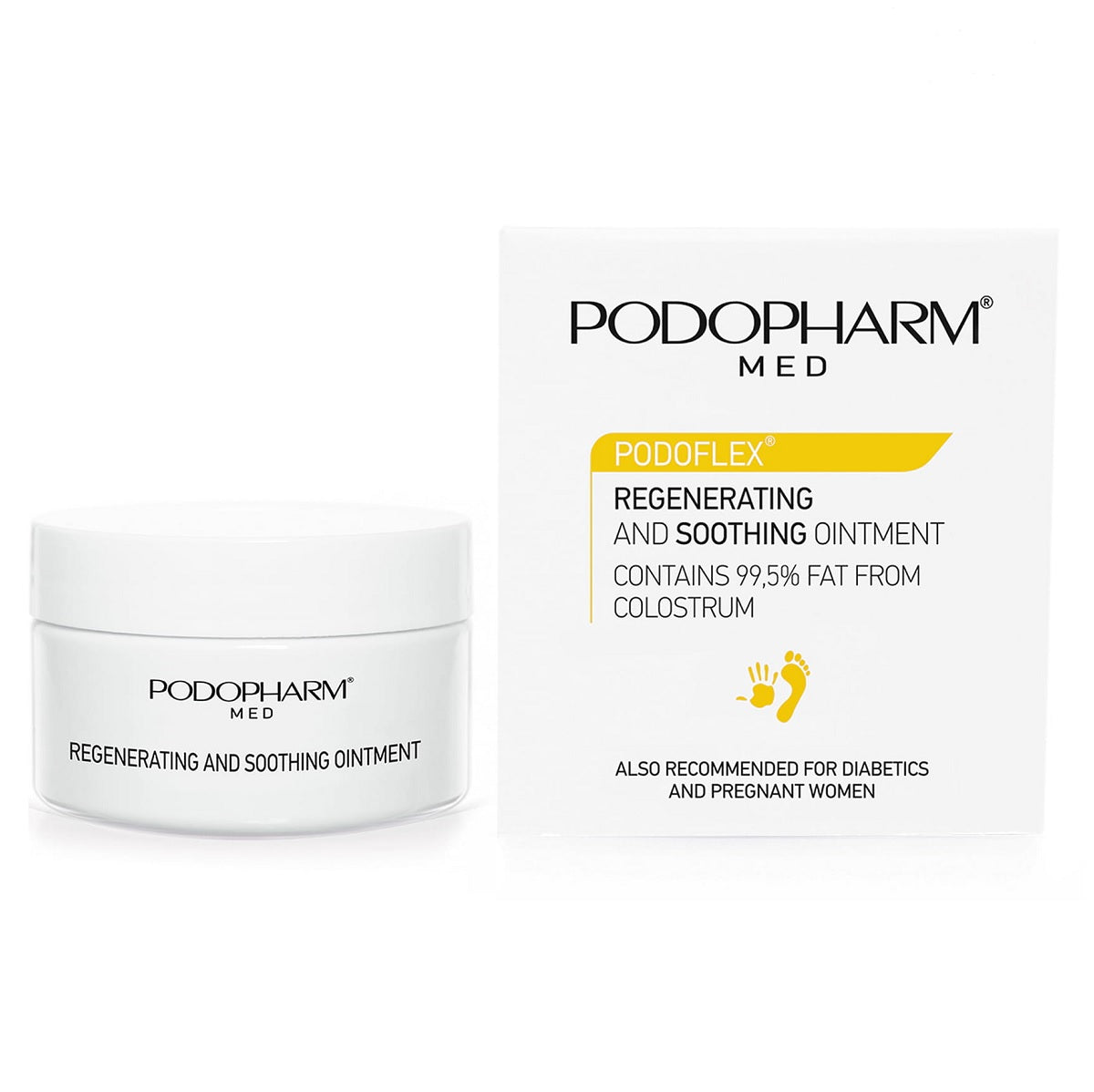 Podopharm Med Podoflex Regenerating and Soothing Ointment with 99% Fat from Colostrum 60ml Podopharm