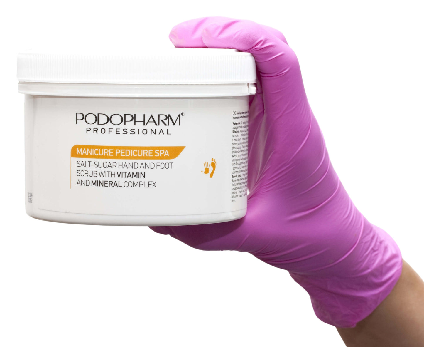 Podopharm Professional Salt And Sugar Scrub For Hands And Feet With Vitamins And Minerals 600g Podopharm