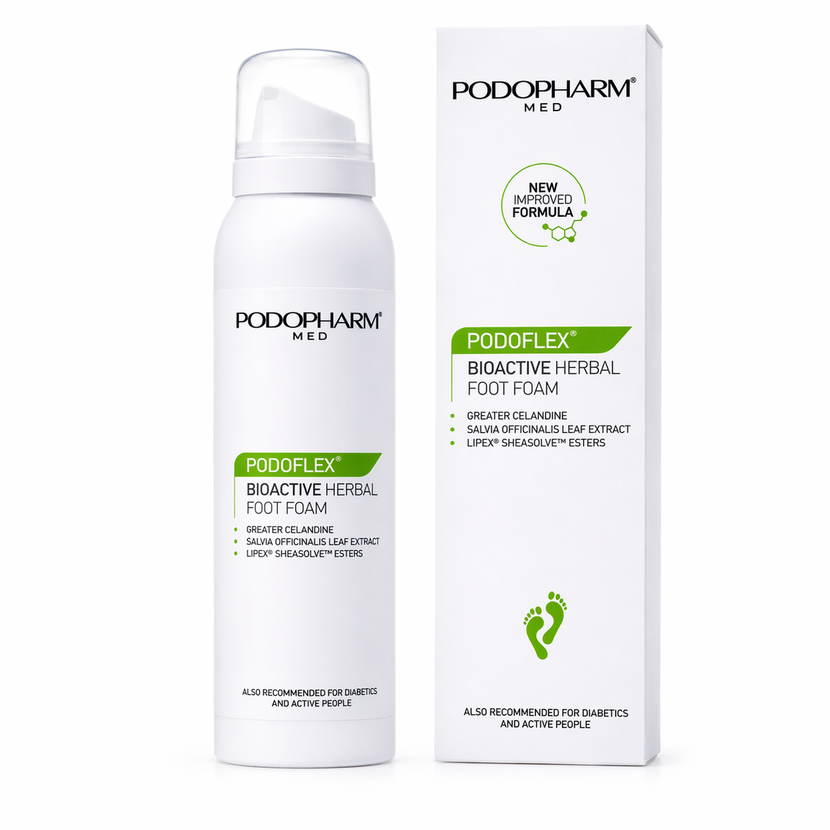 Podopharm Med Podoflex Bioactive Herbal Foot Foam 125ml Podopharm