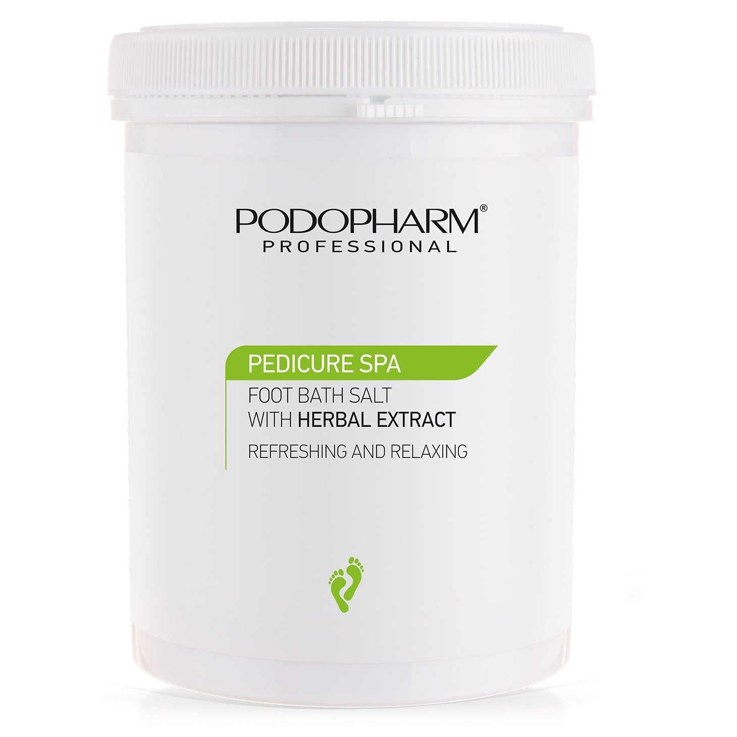 Podopharm Professional Refreshing and Relaxing Foot Bath Salt with Herbal Extract 1400g Podopharm