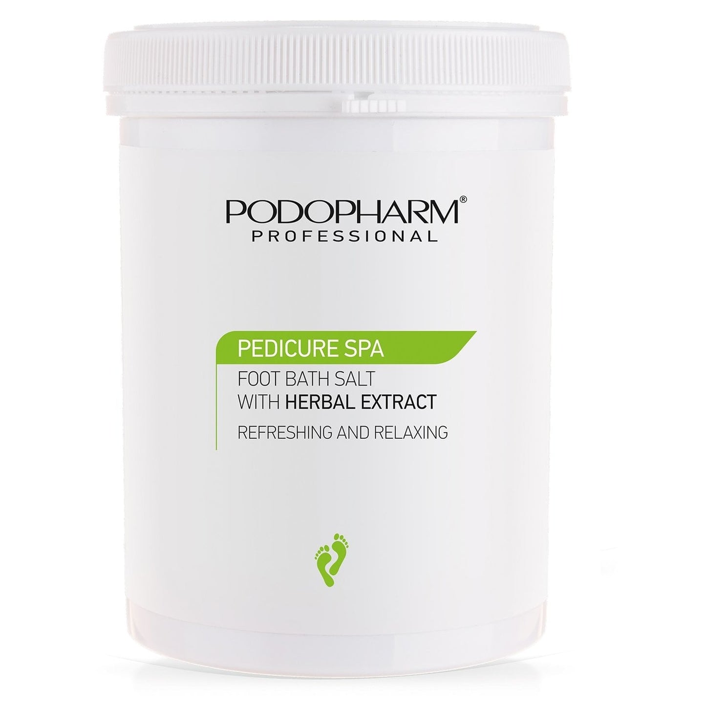 Podopharm Professional Refreshing and Relaxing Foot Bath Salt with Herbal Extract 1400g Podopharm