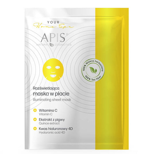 Apis Illuminating Sheet Mask with Vit C and Hyaluronic Acid Apis