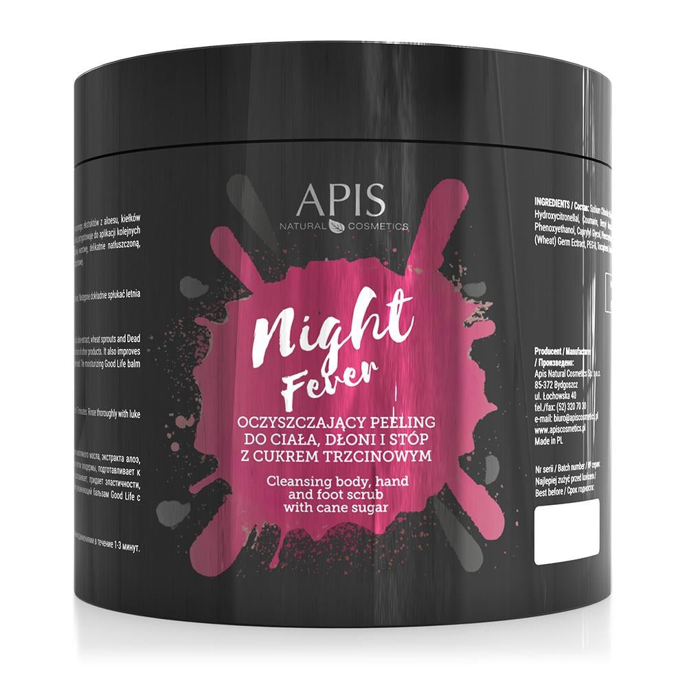 Apis Night Fever Cleansing Body Hand and Foot Scrub with Cane Sugar 700g Apis
