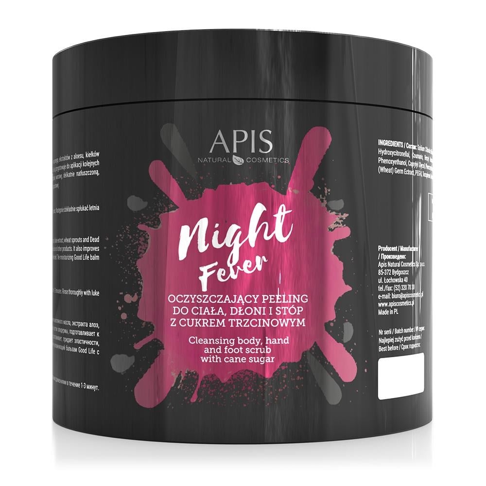 Apis Night Fever Cleansing Body Hand and Foot Scrub with Cane Sugar 700g Apis