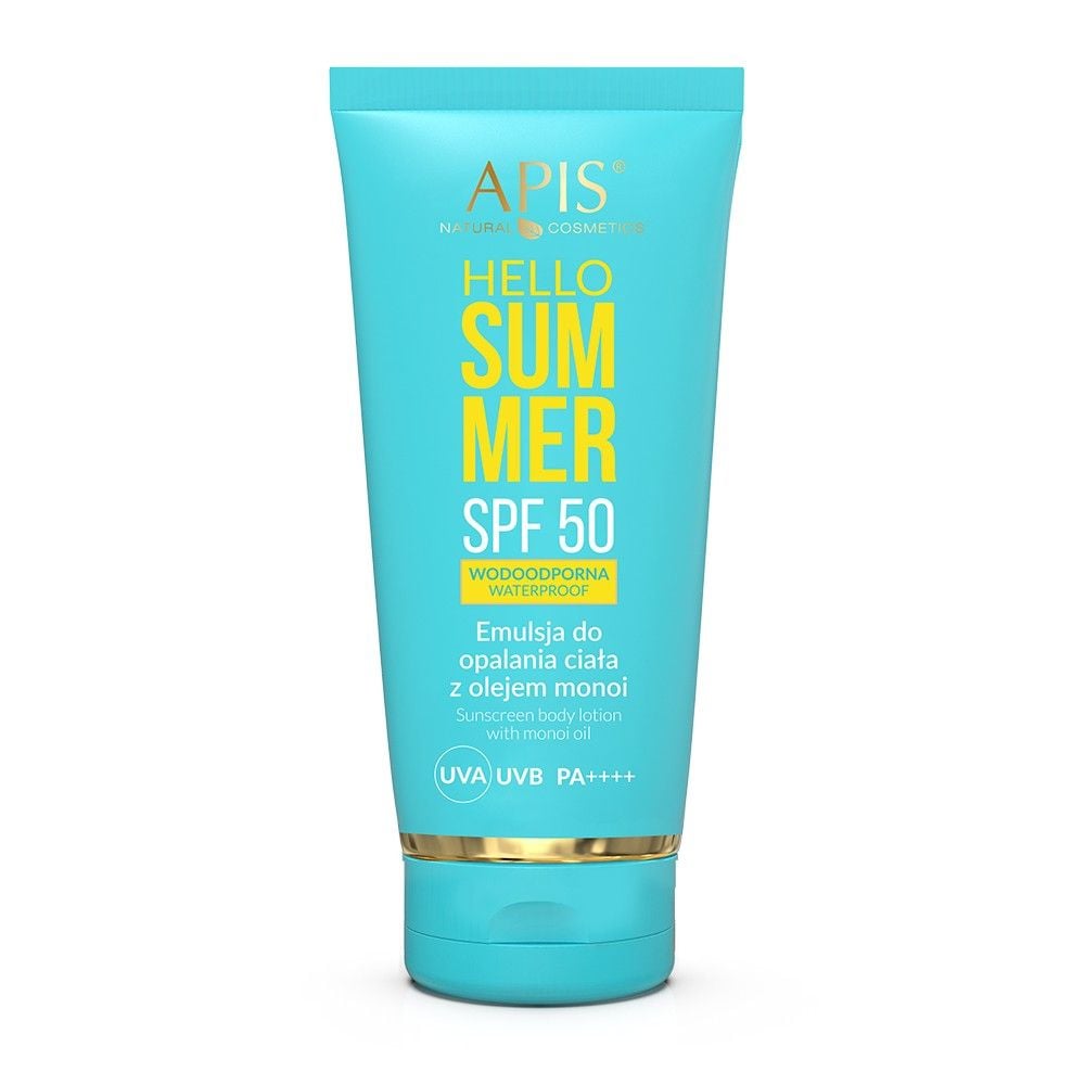 Apis Hello Summer SPF 50 Sunscreen Body Lotion with Monoi Oil 250ml/Expiry-31/08/2026 Apis