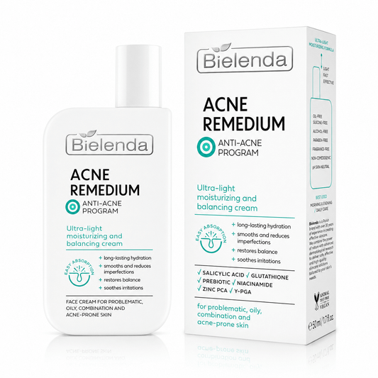 Bielenda Acne Remedium Ultra-Light Moisturizing and Normalizing Cream 50ml Bielenda