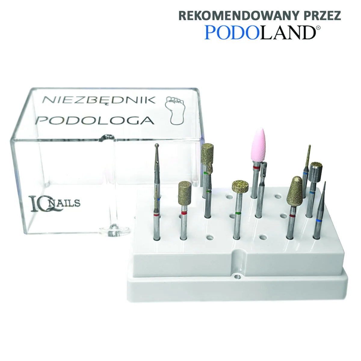 Podiatry drill bits – “Must-Have-Set” for a podiatrist (IQN SET PODO 2)-Pro IQ Nails