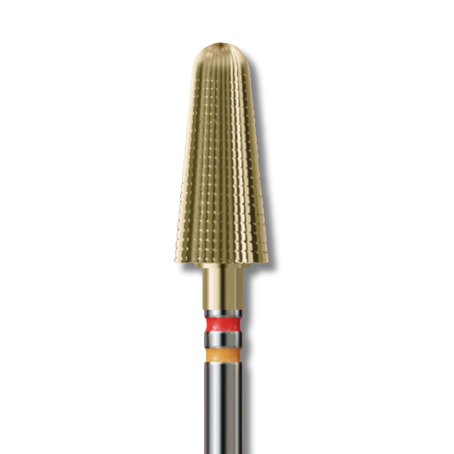IQ Nails DuoFrez Tungsten Carbide Nail Drill Bit Cone Shaped Bidirectional Cross Cut 6mm ZRN Coating 201RLF HP.060 IQ Nails