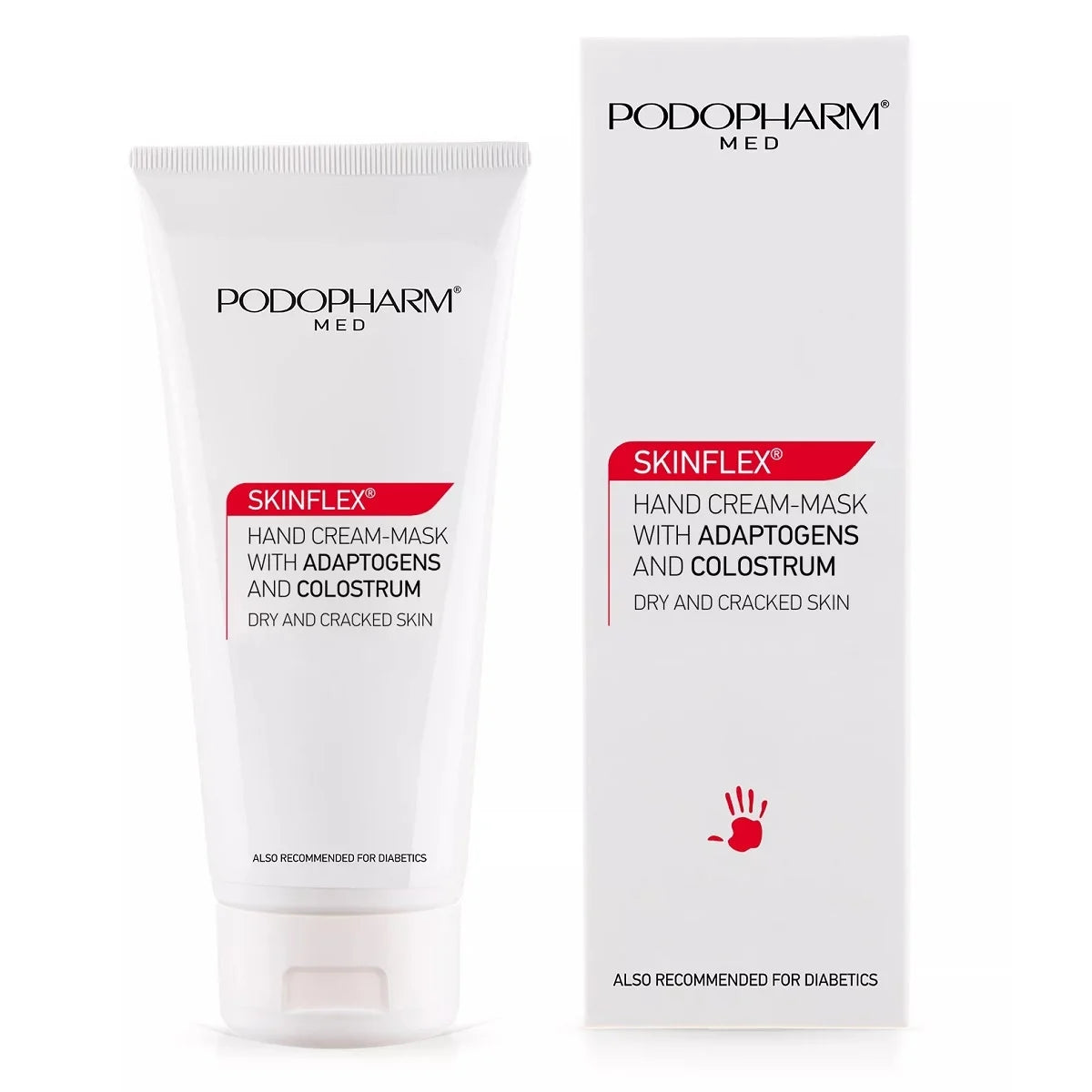 Podopharm Med Skinflex Hand Cream- Mask With Adaptogens And Colostrum For Dry And Cracked Skin 75ml Podopharm